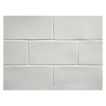 3" x 6" ceramic subway tile in Ashton Gray color with a Satin Crackle finish.
