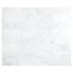 4" x 18" Marble Tile | White Blossom Ultra Premium - Honed | Stone Tile Collection