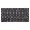 5/8" Mini hexagon glass mosaic in Black with a matte finish.