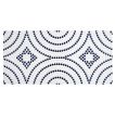 Rodeo Mosaic | White & Navy Blue - Gloss | Eco Design Glass