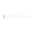Architectural Reversible Pencil made from honed White Whisp Dolomiti Ultra Premium marble. Can be used as solid bar liner (as seen in the photo) or an indented pencil.