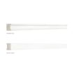Architectural Reversible Pencil in White Whisp Dolomiti Ultra Premium Marble with a Honed finish. Can be used as an indented or a solid bar liner as seen here.