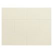 Vermeere 3" x 6" ceramic subway tile in Almond #6 with a gloss finish.