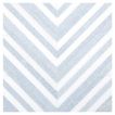 Chevron mosaic pattern in polished Thassos and Celeste Blue marble.