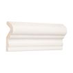 2" x 6" ceramic Rail molding in White with a crackle finish.