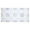 Hexton | Thassos Polished - White Blossom & Carrara Honed | Unique Mosaic Tile - Marble