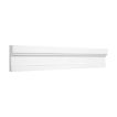 2-1/8" x 12" Architectural Chair Rail molding in honed Thassos marble.