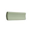 1" x 6" Cove Round ceramic molding in White Celadon with a gloss finish.
