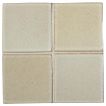 3" x 3" ceramic field tile in Ash White color with a gloss finish.
