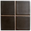 3" x 3" ceramic field tile in Charcoal color with a matte finish.