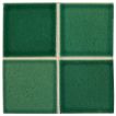 3" x 3" ceramic field tile in Fern color with a gloss finish.