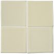 3" x 3" ceramic field tile in Ivory color with a matte finish.