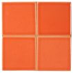3" x 3" ceramic field tile in Melon color with a gloss finish.