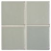3" x 3" ceramic field tile in Pewter color with a matte finish.
