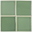 3" x 3" ceramic field tile in Sage color with a gloss finish.
