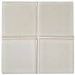 3" x 3" ceramic field tile in Snow color with a matte finish.