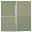 3" x 3" ceramic field tile in White Celadon color with a gloss finish.