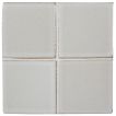 3" x 3" ceramic field tile in White color with a matte finish.