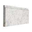 5" x 12" base molding in honed carrara light marble.