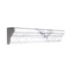 1-3/4" x 12" chair rail molding in polished statuary marble.