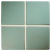3" Square ceramic tile in Jade color with a gloss finish.