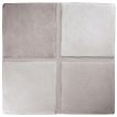 3" Square ceramic tile in Snow White color with a Gloss finish.