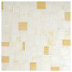 Petite Block glass mosaic in Frosted Carmel Blend color with a gloss finish.