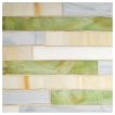 1" Sticks glass mosaic in Crisp Breeze Blend color with a gloss finish.