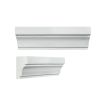 Front and Angled view of the Vermeere Ceramics Corona Cap molding in Light Ocean Breeze Gloss