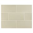 Vermeere 3" x 6" ceramic subway tile in Rawhide with a gloss finish.