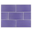 Vermeere 3" x 6" ceramic subway tile in Light Royal Blue with a gloss finish.