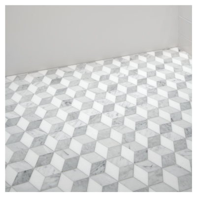 Guest Bathroom - Mosaic Floor Detail